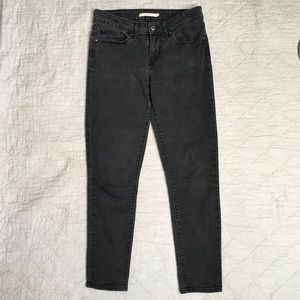 LEVIS 711 Skinny Jeans in’s a dark grey wash
